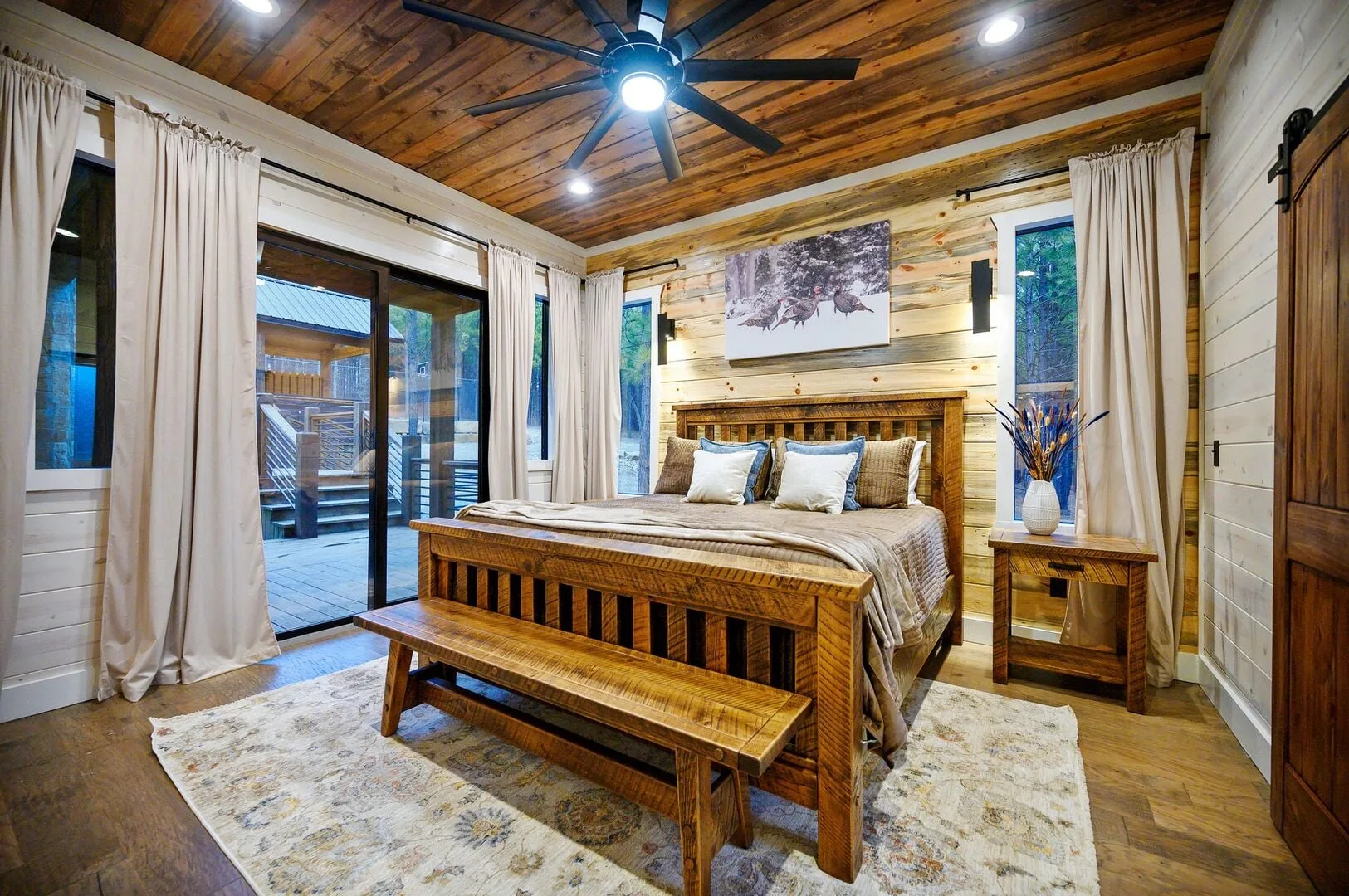 A king bedroom at Rare Breed